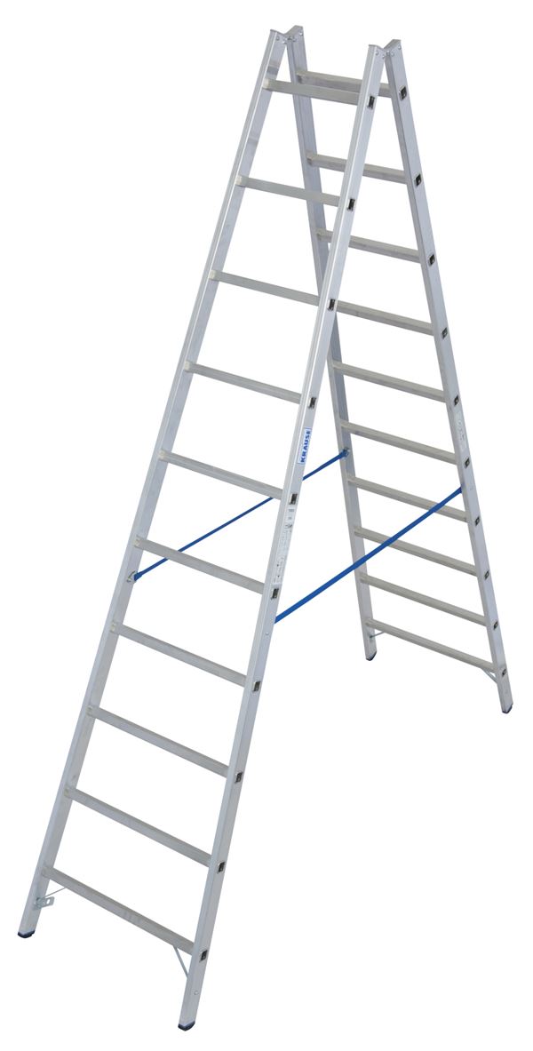 Ljestve dvostruke Alu KRAUSE® STABILO® 2x10 gazišta 2,90m, RV=4,10m, 10,7kg, Z124937