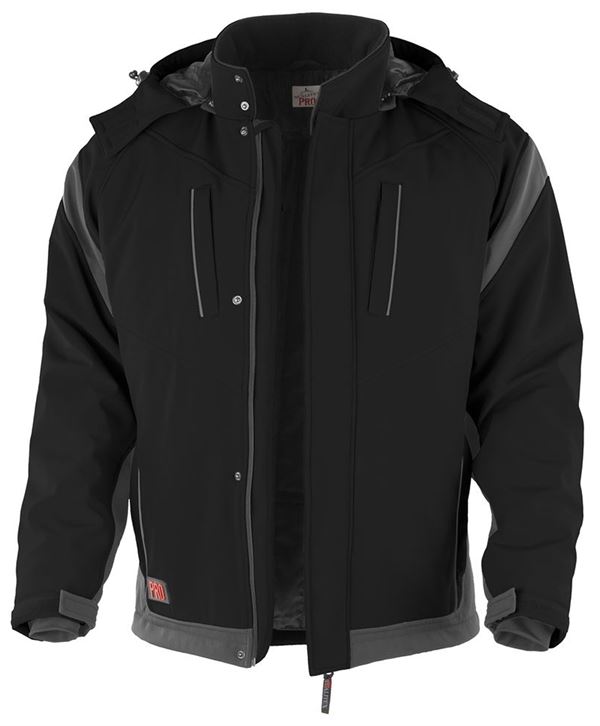 Zimska Softshell jakna QUALITEX PRO, crna/siva, vel. XXL, Z201045XXL
