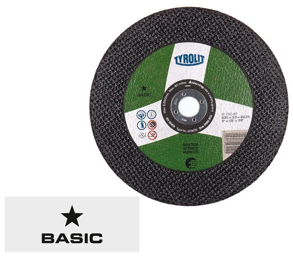 Rezna ploča za kamen 41 125x2,5x22,23mm ravna C30-BF TYROLIT, Z223015