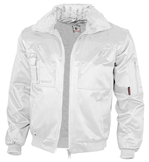 Pilotska jakna QUALITEX bijela, 265 g/m², vel. S, Z23611S