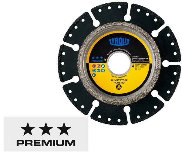 Ploča za sečenje i obaranje ivica PVC UC3 125x3,0x22,23mm DCCI COMBI TYROLIT, Z34228075