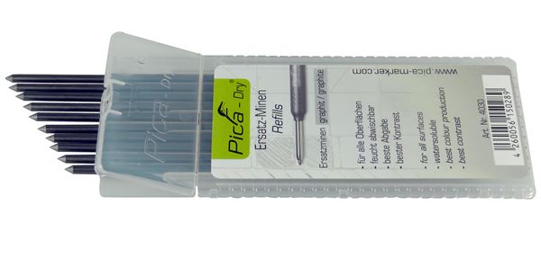 Grafitne mine-set 10-djelni za PICA-DRY marker, Z40943-1