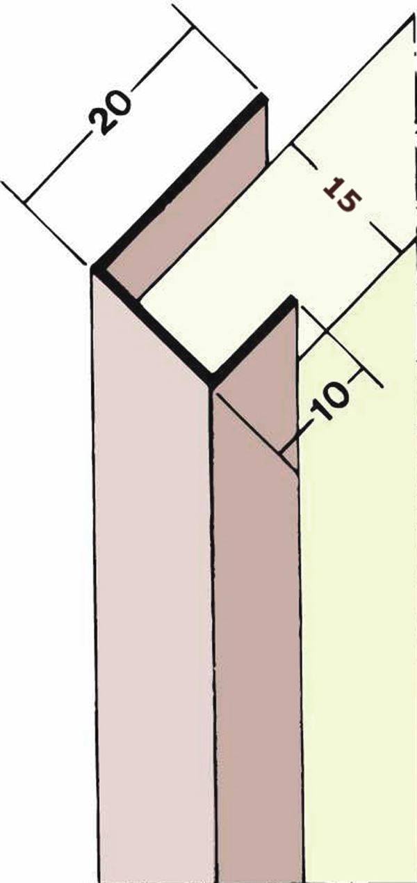 Obrubni profil 3747 2,5m 1 bunt = 50 kom, Z43747250