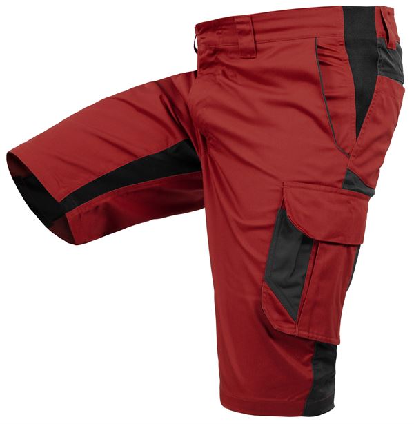 Arbeitsshorts QUALITEX IND, rot/anthrazit, 250 g/m², Gr. 46, Z47014-RAAS46