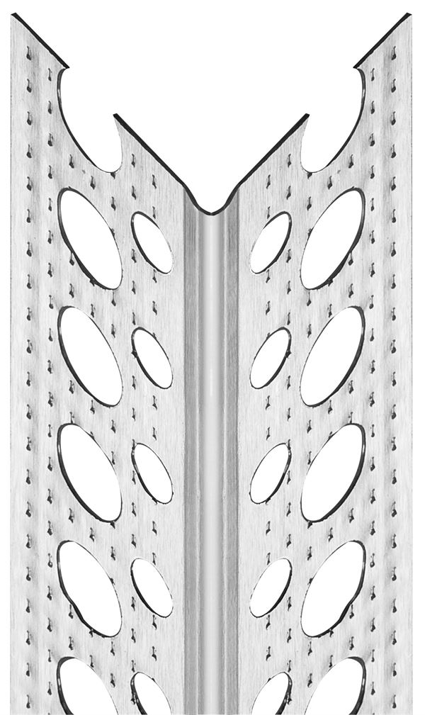 Alu kutnik 90° reljefna površina 23,5x23,5mm 2,75m/štg 50štg/bunt 100bunt/pal, Z5000275