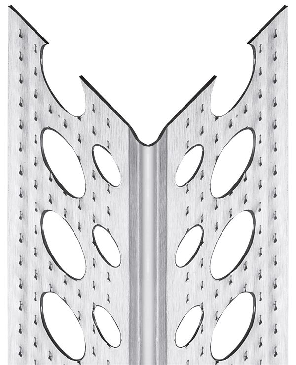 Alu kutnik 90° reljefna površina/ojačan, 23,5x23,5mm 2,50m/štg 50štg/bunt 100bunt/pal, Z50005250