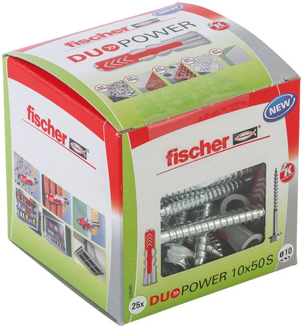 Univerzalna tipla DUOPOWER 10 x 50 S DIY s vijkom 25kom/pak 10pak/kart 32kart/pal, Z535461