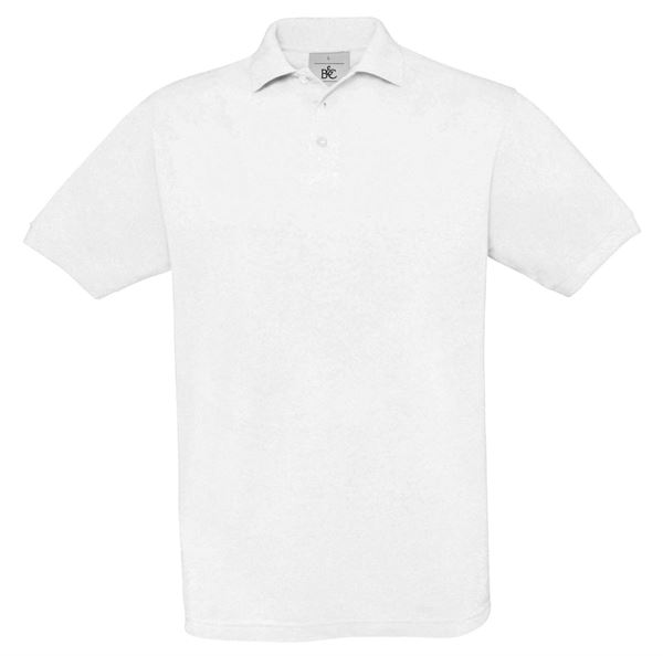 Polo majca Piqué SAFRAN bela, 180g/m², Gr. L, VPE10, Z54942L