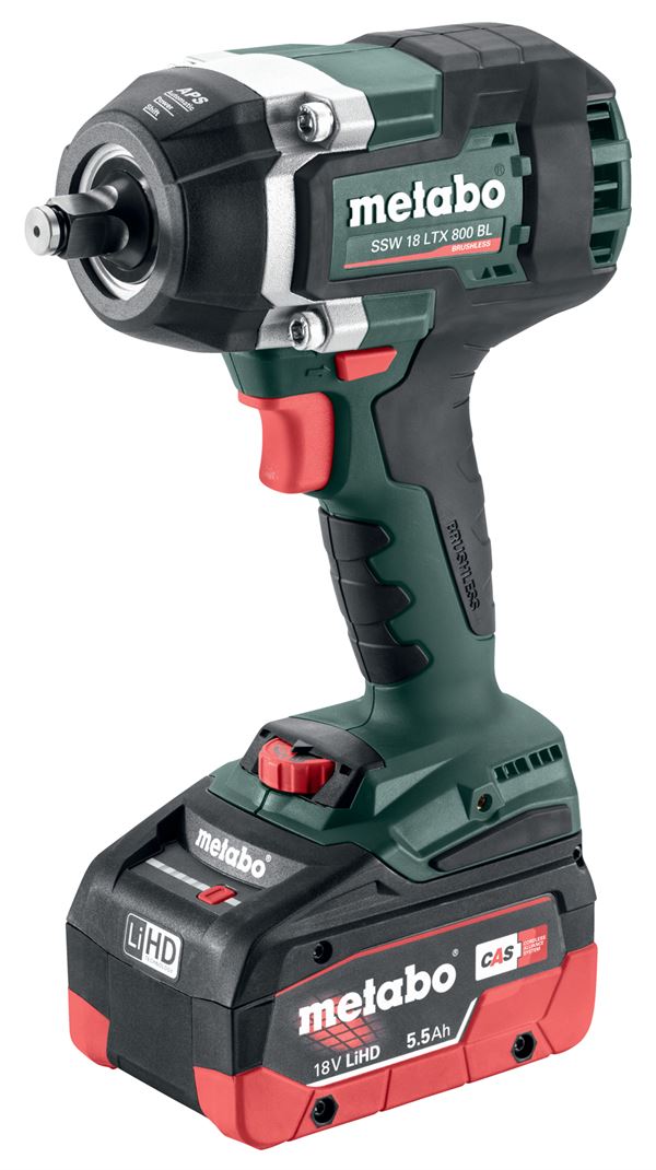 =81= Akku-Schlagschrauber METABO SSW 18 LTX 800 BL 18V 1/2" m. Außenvierkant, Akkus, Z602403660