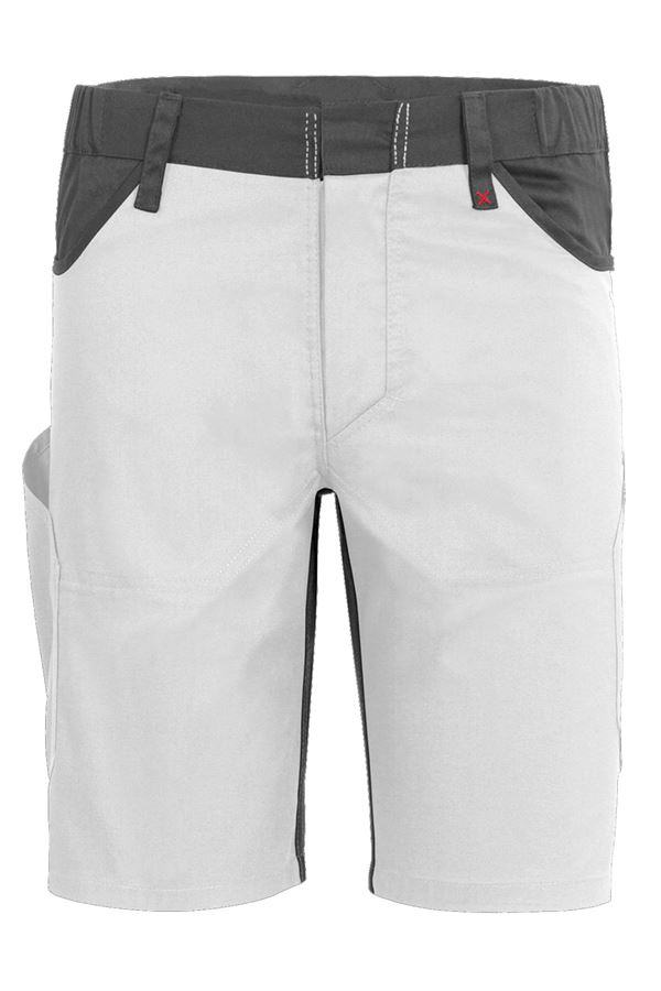Arbeitsshorts QUALITEX X-Serie, weiß/grau, 245 g/m², Gr. 50, Z61936QX450