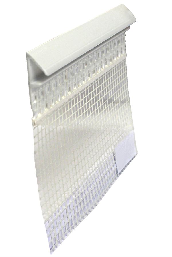 Završni profil WDVS Attika PVC sa mrežicom 2,5m/štg 25štg/kart 48kart/pal, Z6412250LO