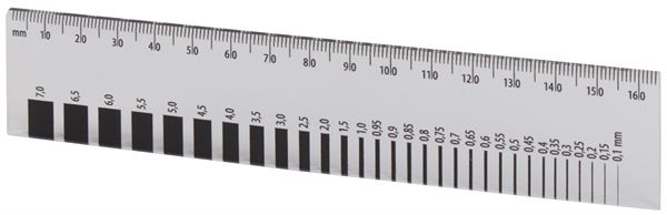 Spaltlineal 16,5cm, Z700000
