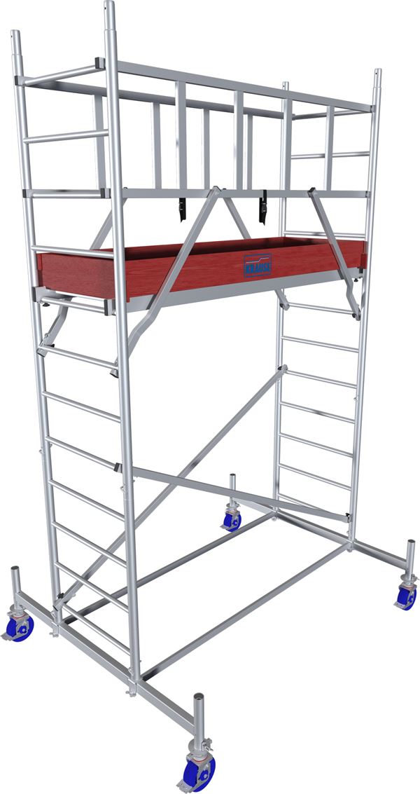 Alu pokretna skela KRAUSE® MONTO® PROTEC® širina 2,00x0,60m, RV= 4,30m, Z940117