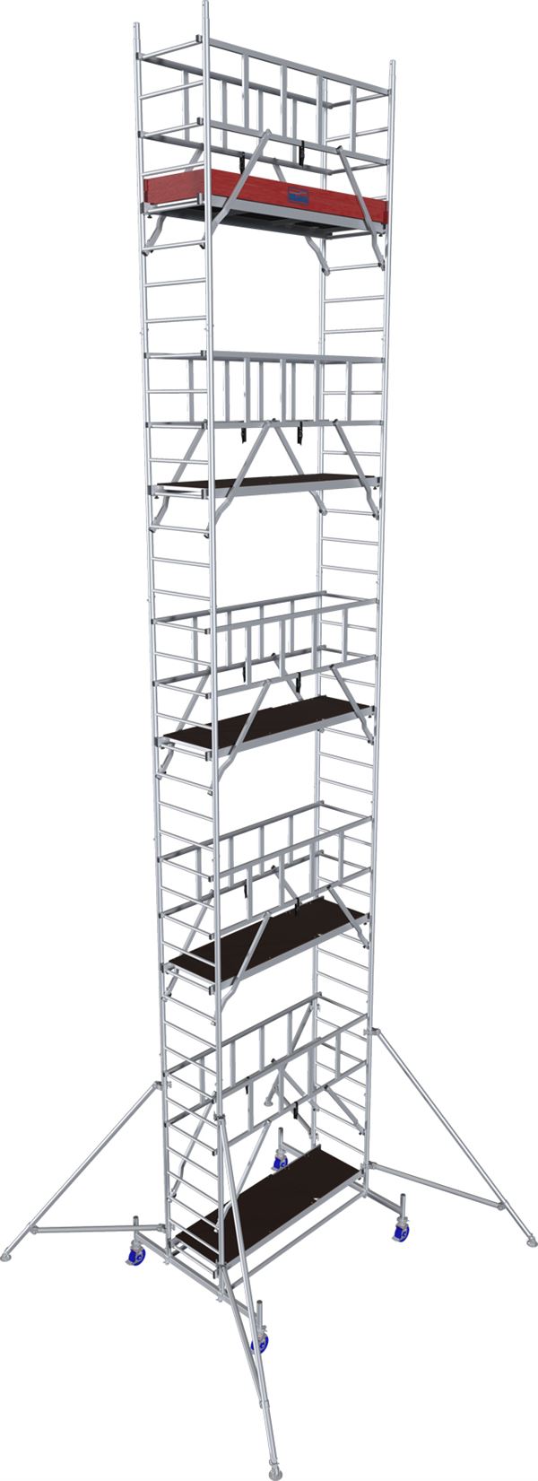 Alu pokretna skela KRAUSE® MONTO® PROTEC® širina 2,00x0,60m, RV= 11,30m, Z940186