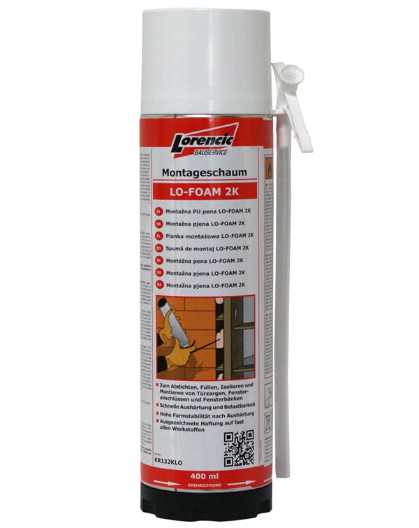 =§= Montažna pena LO-FOAM 2K 400ml 12Stk/Kart 56Kart/Pal, ZKR132KLO