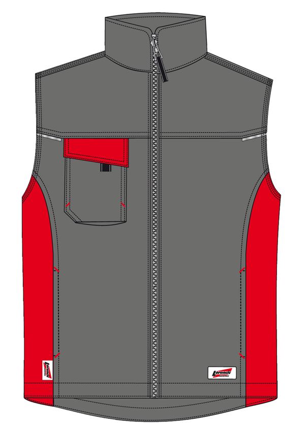 Zimski prsluk LO-ACTIVE antracit/crveni 245 g/m² vel. 46 5kom/pak, ZLO-ACTAR-WW46