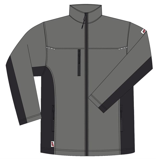 Softshell jakna LO-ACTIVE antracit/crna 300 g/m² vel. 60 5kom/pak, ZLO-ACTAS-SJ60