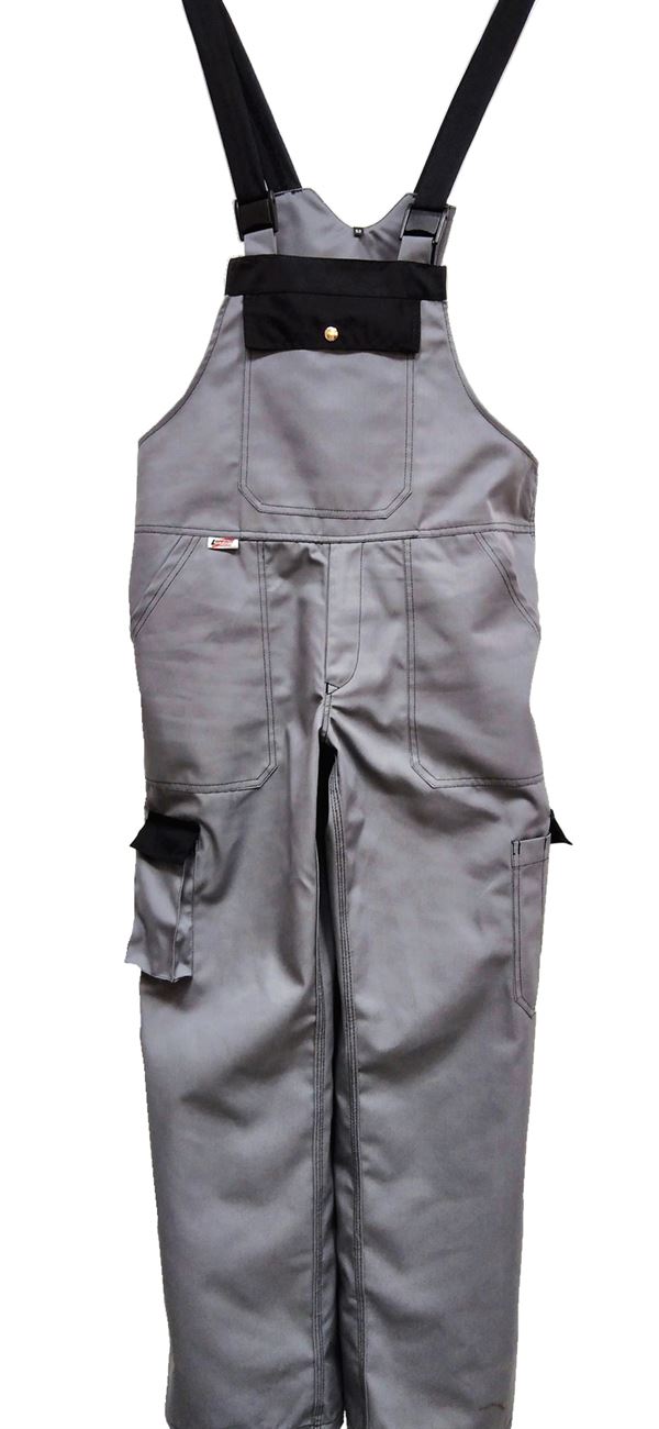 Pantalone s tregerima LO-PROTEC sivo/crne 245 g/m² vel. 52, ZLO-PROTGBLH52